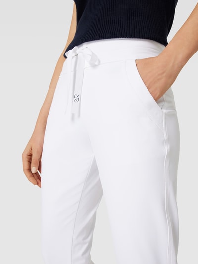 Raffaello Rossi Stoffen broek met elastische band, model 'CYNTHIA' Wit - 3