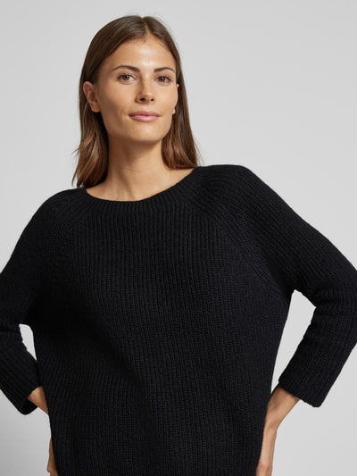 Weekend Max Mara Strickpullover mit Rundhalsausschnitt Modell 'XENO' Black 3