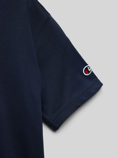 CHAMPION T-Shirt mit Label-Print Marine 2