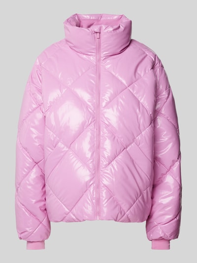 AIMN Steppjacke mit Stehkragen Rosa 1