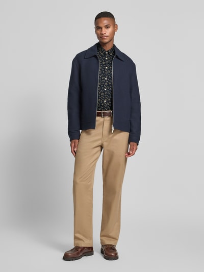 Montego Regular Fit Freizeithemd mit Weihnachtsmotiv Marine 1