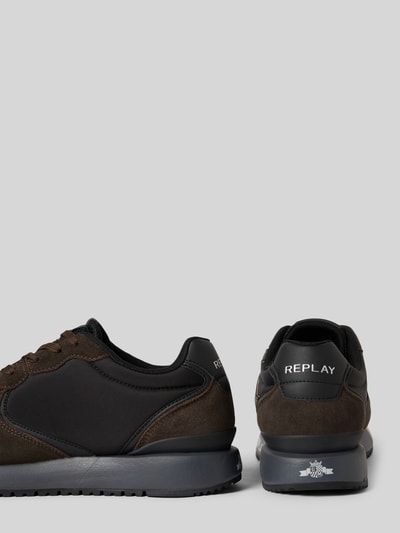 Replay Sneakers met labeldetails, model 'FIBER M VANISH' Donkerbruin - 2