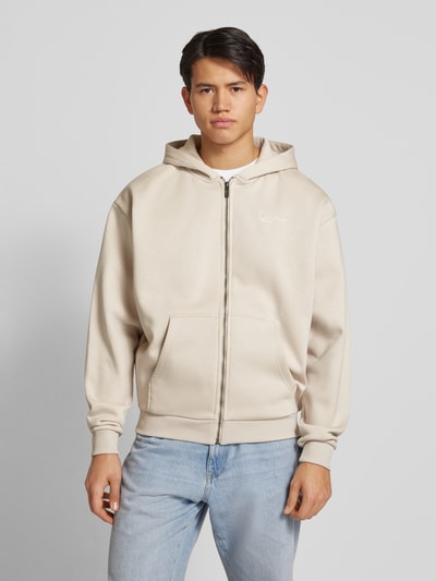 KARL KANI Sweatjacke mit Label-Stitching Sand 4