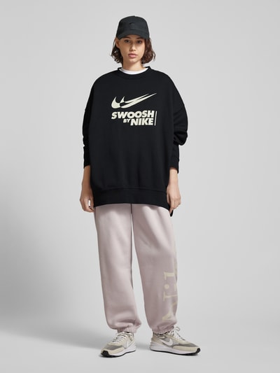 Nike Oversized sweatshirt met labelprint Zwart - 1