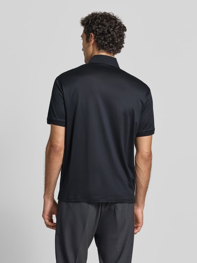Emporio Armani Slim Fit Poloshirt mit Logo-Stitching Marine 5