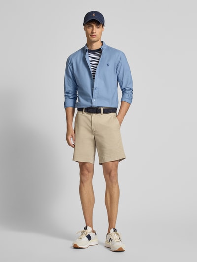Polo Ralph Lauren Slim Fit Freizeithemd mit Button-Down-Kragen Blau 1