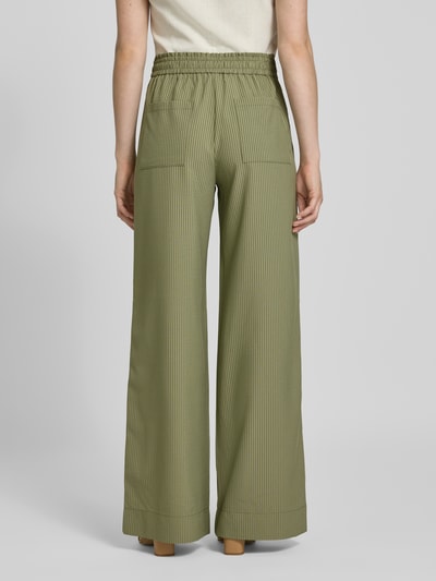 Christian Berg Woman Stoffhose mit elastischem Bund Khaki 5