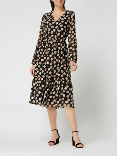 s.Oliver BLACK LABEL Jurk van chiffon Zwart - 1