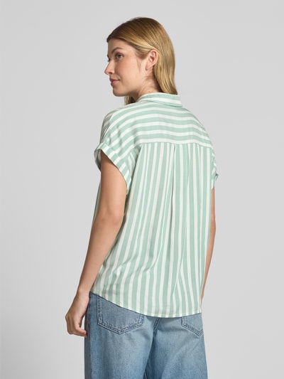 Tom Tailor Loose fit overhemdblouse van pure viscose Mintgroen - 5