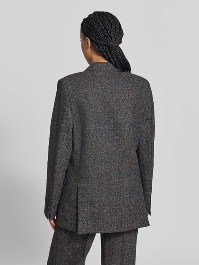 Victoria Beckham Regular Fit Longblazer mit Kettendetail Dunkelgrau 5