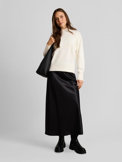 Tom Tailor Pullover met plastisch borduursel Wit - 1