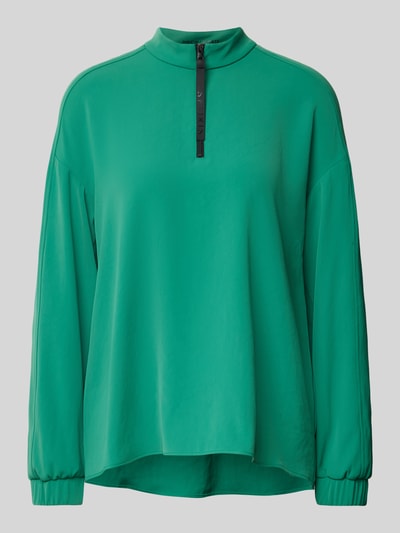 Marc Cain Relaxed fit blouse met opstaande kraag Groen - 2