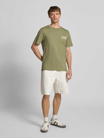 ONeill T-Shirt mit Logo-Print und Rundhalsausschnitt Oliv 1