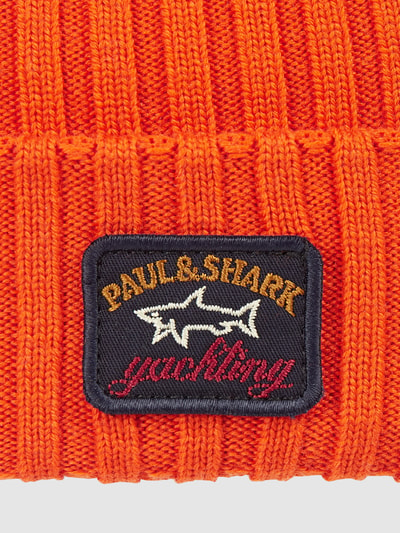 Paul & Shark Mütze aus Schurwolle - wasserabweisend  Orange 2