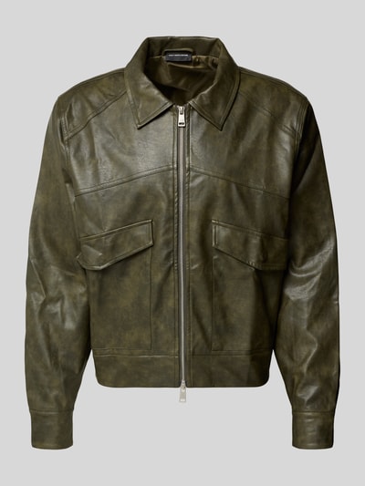 Don´t Waste Culture Jacke in Leder-Optik Modell 'Nerith' Schlamm 2