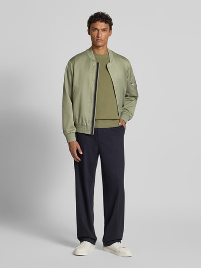 Marc O'Polo Regular Fit Fliegerjacke mit Baumwoll-Anteil - Marc O'Polo × DFB Travel Collection Oliv 1