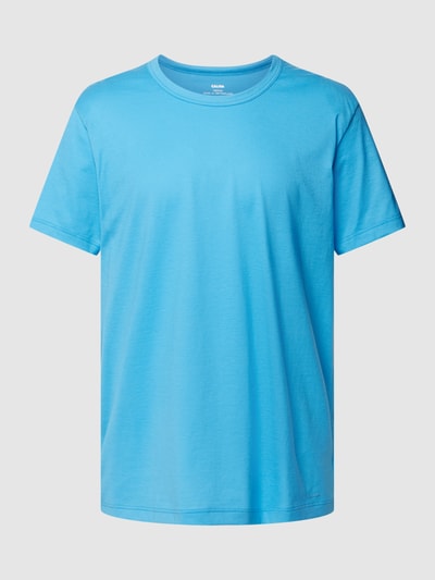 Calida T-shirt met labeldetail Turquoise - 2