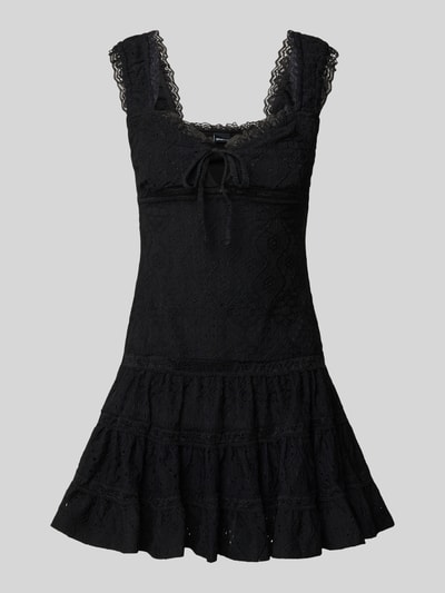 Gina Tricot Minikleid mit Lochspitze Modell 'Cornelia' Black 2