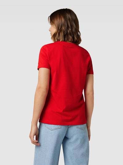 Tommy Hilfiger T-Shirt mit Label-Details Hellrot 5