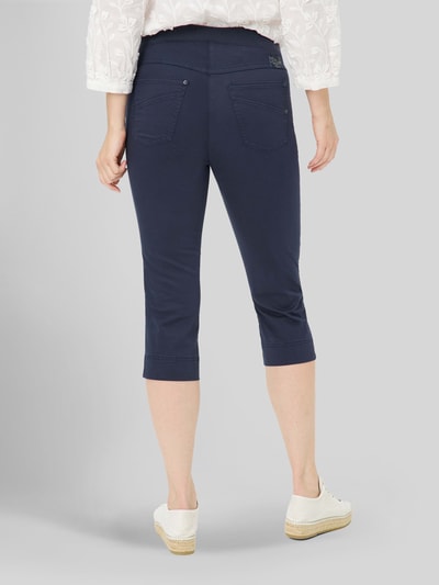 Raphaela By Brax Spodnie capri o kroju slim fit z mieszanki bawełny Granatowy 5