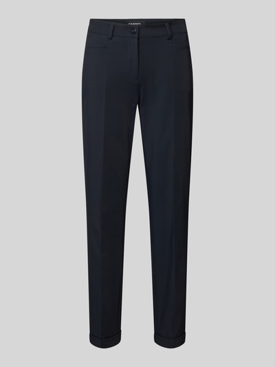 Cambio Slim Fit Stoffhose mit Bügelfalten Modell 'KATHREEN' Marine 2