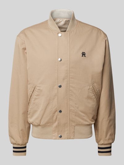 Tommy Hilfiger Bomberjacke mit gerippten Abschlüssen Beige 1