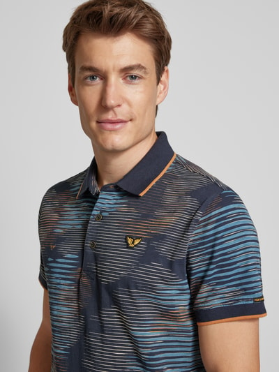 PME Legend Regular Fit Poloshirt mit Label-Badge Marine 3