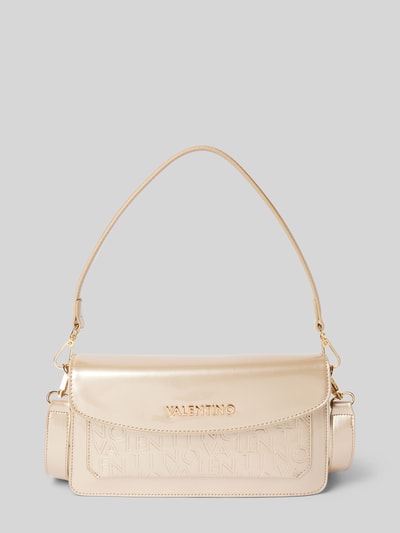 VALENTINO BAGS Handtasche mit Label-Applikation Modell 'GERANIUM' Gold 1