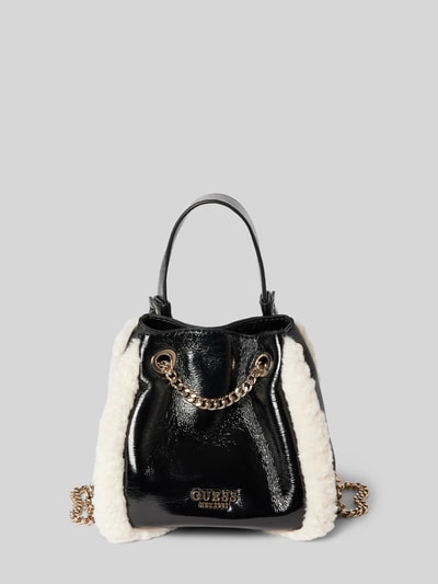 Guess Handtas met labeldetails, model 'DAVIKA' Zwart - 2