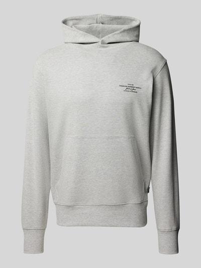 Jack & Jones Premium Hoodie mit Label-Print Modell 'BLACHAD' Mittelgrau 2