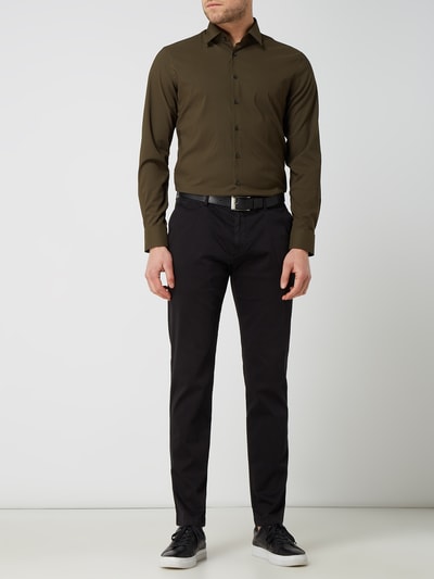 Roy Robson Slim fit chino met stretch  Zwart - 1