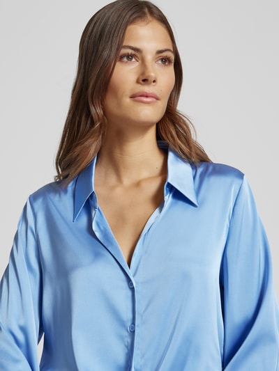 HUGO Regular Fit Bluse mit Knotendetail Modell 'Errika' Hellblau 3