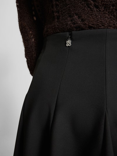 HUGO Minirok met viscose, model 'REJULI' Zwart - 3