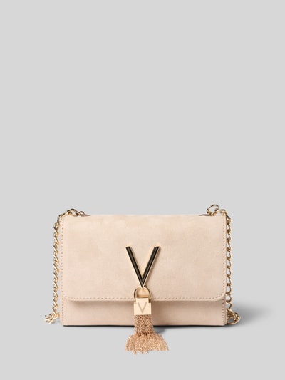 Valentino Bags Schoudertas met logodetail model 'DIVINA' Ecru - 1