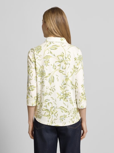 s.Oliver RED LABEL relaxed fit overhemdblouse van katoenmix Wit - 5