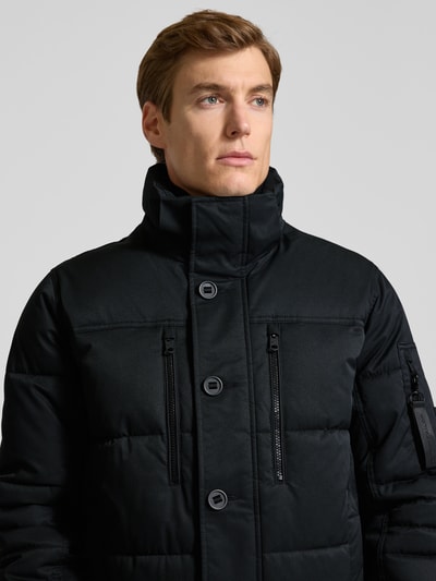 Tom Tailor Regular fit gewatteerd jack met ritszakken Zwart - 3