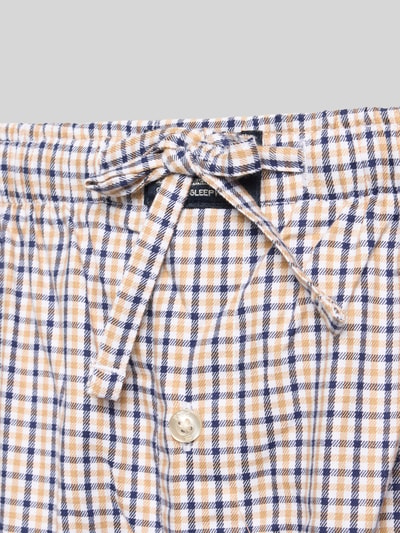Produktfoto, Regular Fit Pyjama-Hose aus reiner Baumwolle von Polo Ralph Lauren in kariertem Muster mit Knopfleiste, Herren Pyjama von Polo Ralph Lauren Underwear