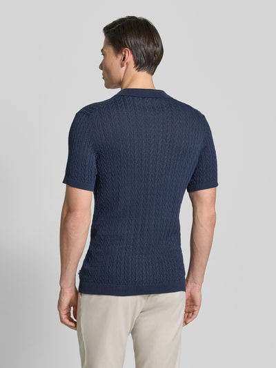 JOOP! COLLECTION Poloshirt in Strick-Optik Modell 'Tristao' Marine 5