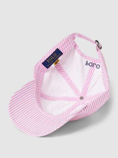 Polo Ralph Lauren Basecap mit Streifenmuster Pink 2
