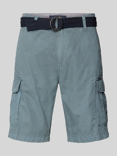 Petrol Regular Fit Bermudas mit Cargo-Taschen Blau 2