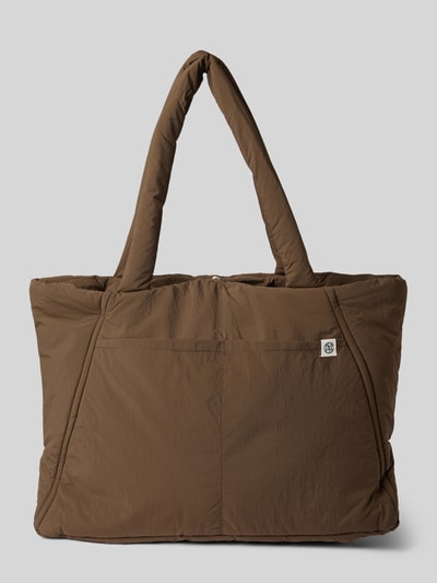 MSCH Copenhagen Shopper mit Label-Detail Modell 'SIRIA SASJA' Dunkelbraun 2