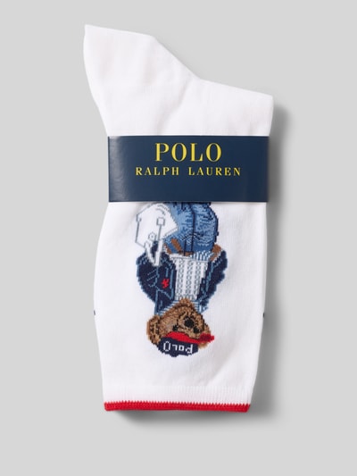 Polo Ralph Lauren Socken aus Baumwoll-Mix Modell 'SPRING BEAR' Weiss 3