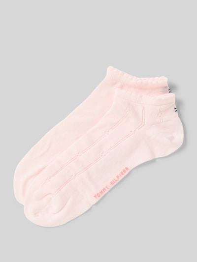 Tommy Hilfiger Sneakersocken mit Label-Print im 2er-Pack Rosa 1