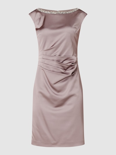 Christian Berg Cocktail Cocktailkleid aus Satin mit Ziersteinen  Mauve Melange 2