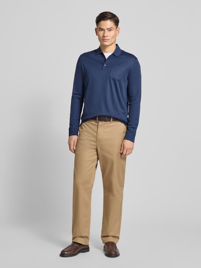 bugatti Koszulka polo z wyhaftowanym logo Niebieski 1