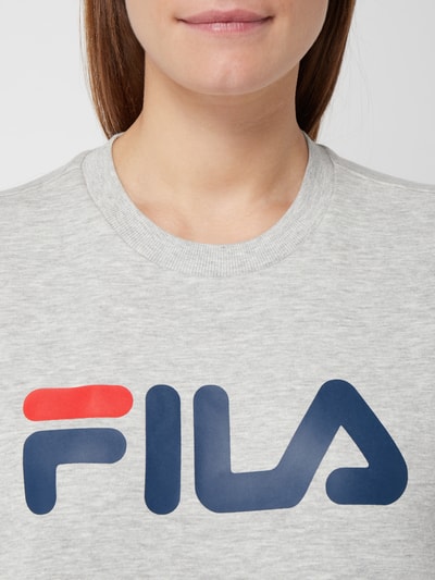 FILA Bluza z nadrukiem z logo  Jasnoszary melanż 3