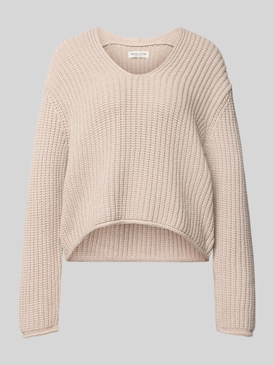 Marc O'Polo Loose Fit Pullover aus Baumwoll-Mix Stein 1