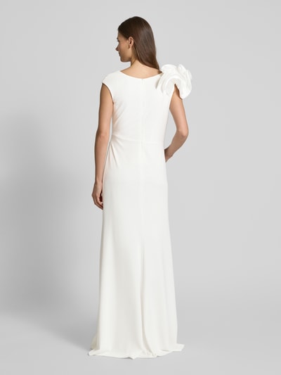 Vera Mont Abendkleid mit seitlicher Raffung Offwhite 5