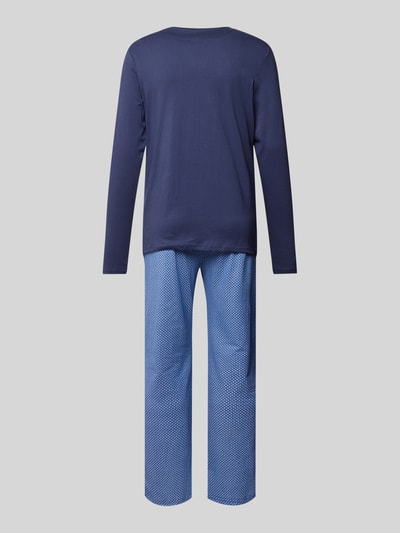 Christian Berg Men Pyjama met elastische band Marineblauw - 3