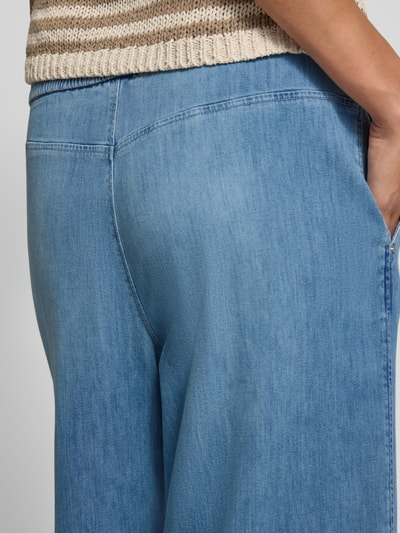 Marc Cain Jeans in verkürzter Passform mit elastischem Bund Bleu Melange 3
